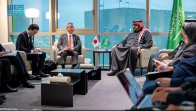 صورة وزير الاقتصاد يبحث مع وفد ياباني التعاون في مجالات الذكاء الاصطناعي والمدن الذكية