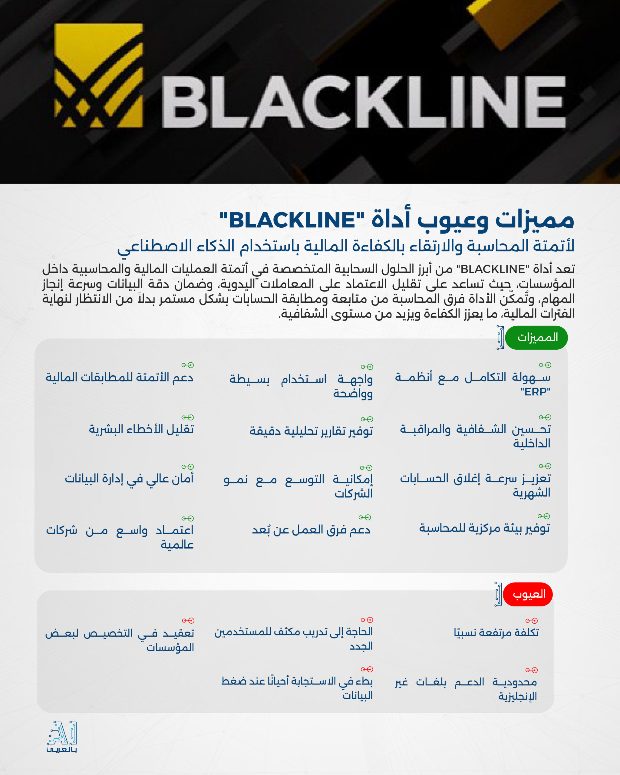 "BLACKLINE" أداة متطورة لأتمتة المحاسبة والارتقاء بالكفاءة المالية باستخدام الذكاء الاصطناعي