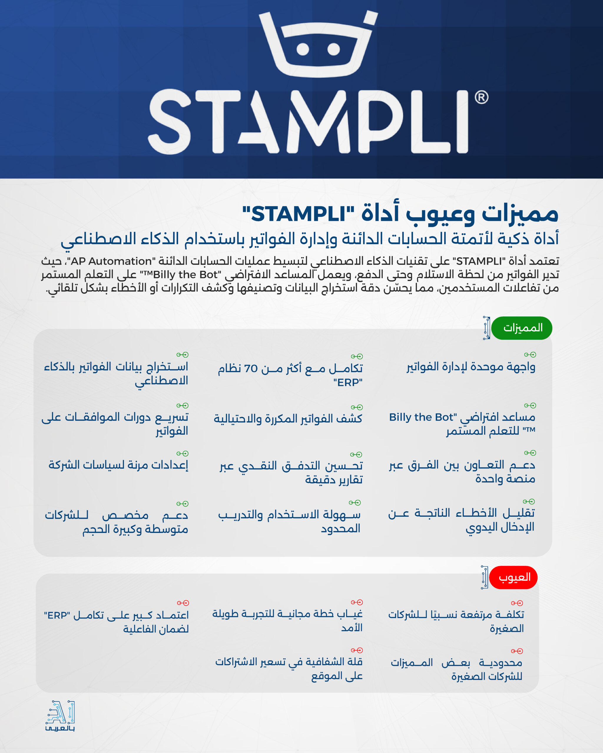 "STAMPLI" أداة ذكية لأتمتة الحسابات الدائنة وإدارة الفواتير باستخدام الذكاء الاصطناعي