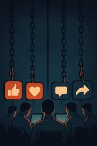 أيقونات التفاعل وقد تحولت إلى أدوات ضغط اجتماعي