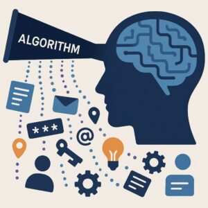 تمثيل بصري لتسرب البيانات والأفكار عبر الخوارزميات