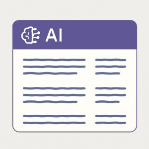 شاشة تعرض نصوصًا متطابقة بخوارزميات الذكاء الاصطناعي