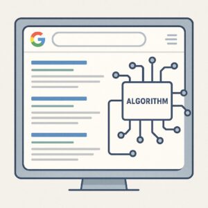 شاشة نتائج بحث تتحكم فيها الخوارزميات
