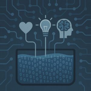  لوحة رقمية تمثل تسييل المعنى عبر الشبكات