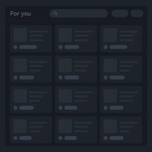 واجهة رقمية تملؤها توصيات خوارزمية