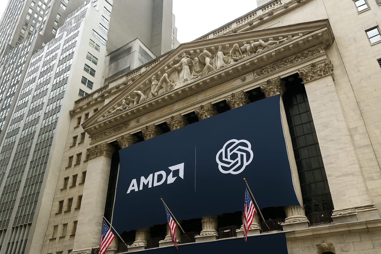 ارتفاع أسهم وول ستريت بدعم صفقة الذكاء الاصطناعي بين AMD وOpenAI