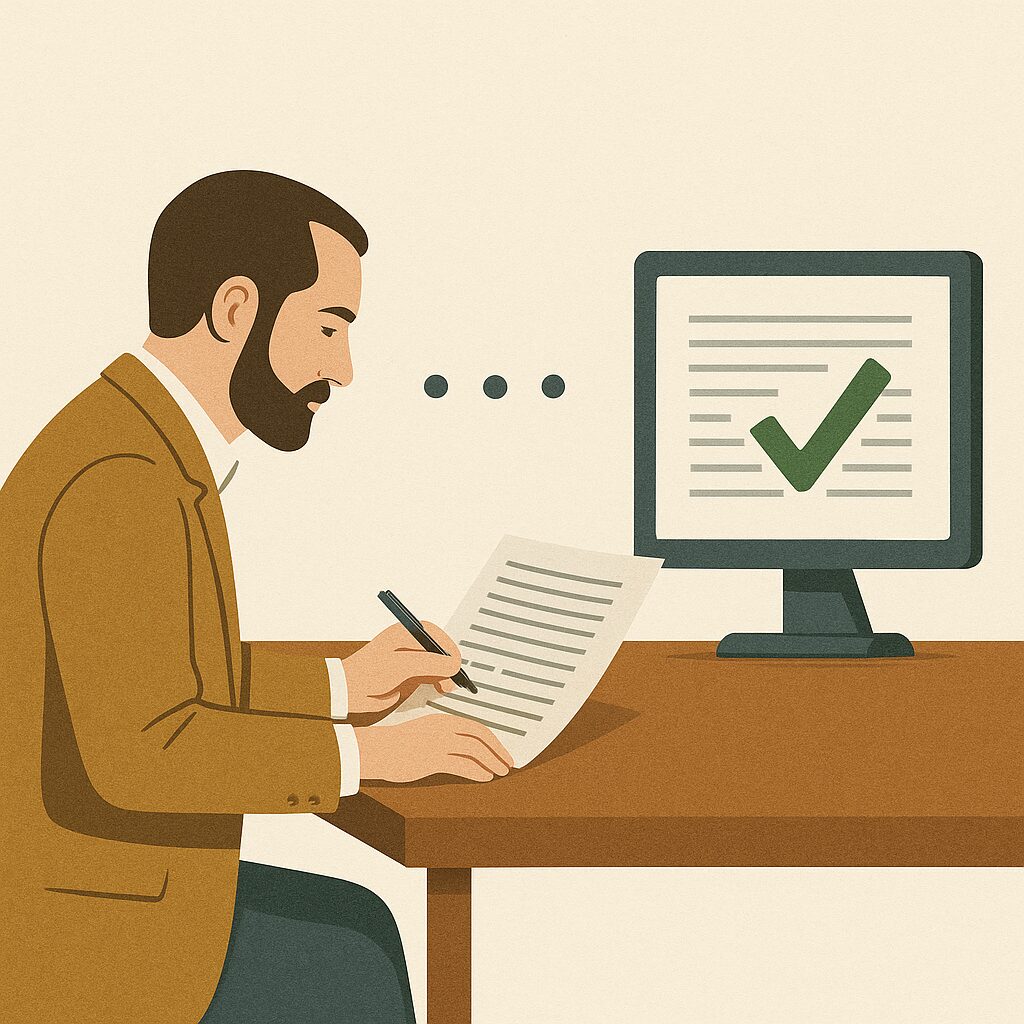 من ينقّح من؟.. نموذج يصحح كاتبًا، وكاتب يتبعه خوارزميًا