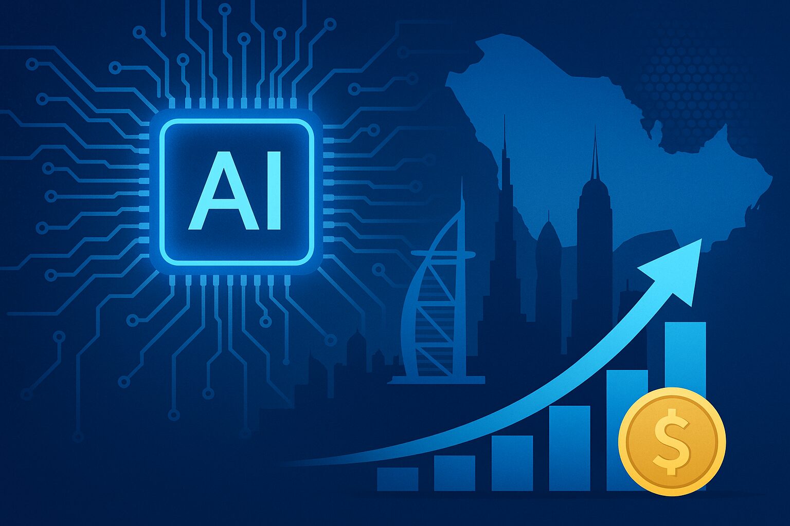 الذكاء الاصطناعي يعيد تشكيل اقتصاد الخليج.. استثمارات دفاعية واقتصادية تتجاوز 150 مليار دولار في 2025