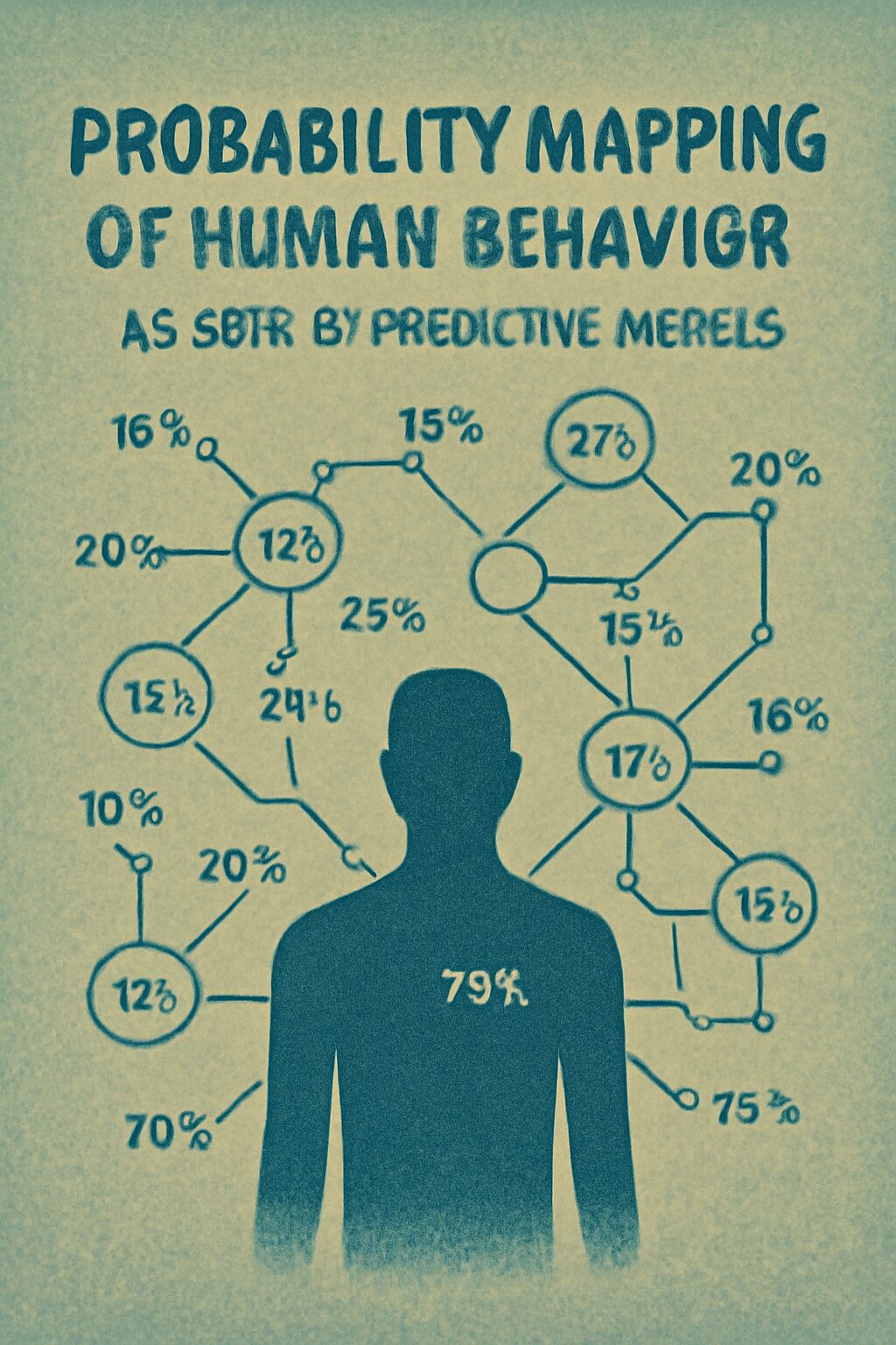 “مخطط احتمالات يمثل السلوك البشري كما تراه النماذج التنبؤية”