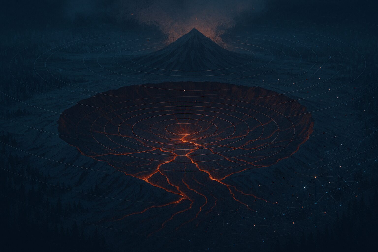 الذكاء الاصطناعي يكشف أسرابًا زلزالية مخفية تحت “بركان يلوستون” العملاق