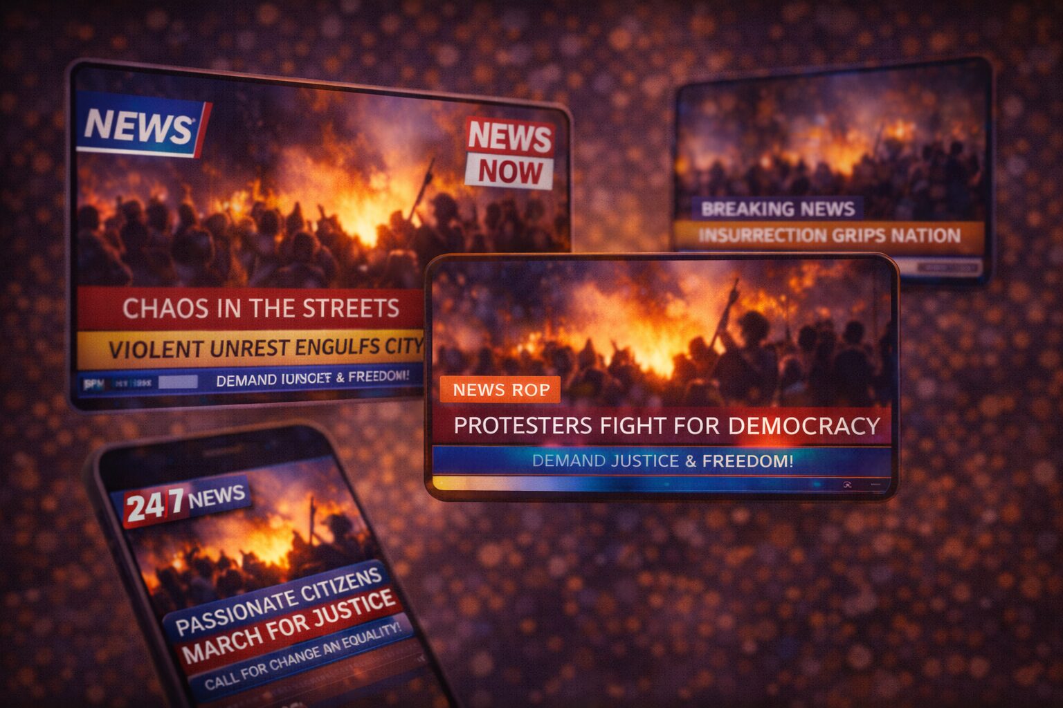 “الحدث نفسه معروض بعناوين متناقضة على شاشات متعددة”