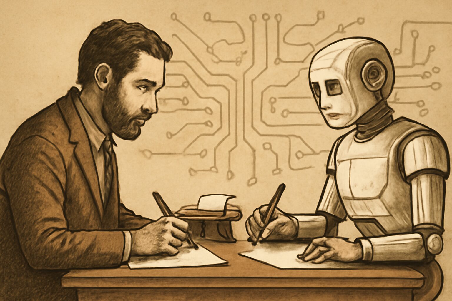 “الكاتب والخوارزمية من يحاكي من؟