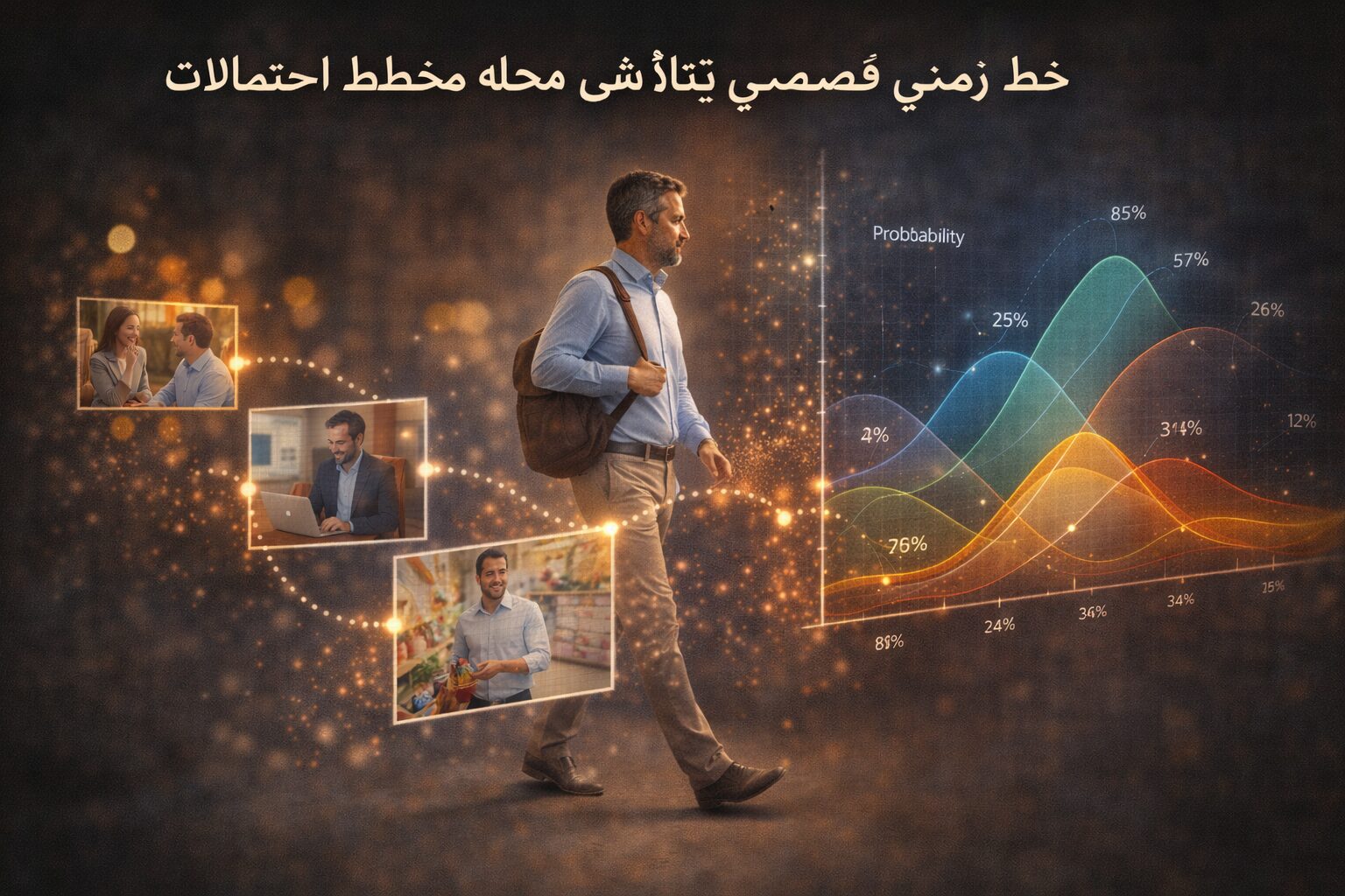 خط زمني قصصي يتلاشى ليحلّ محله مخطط احتمالات