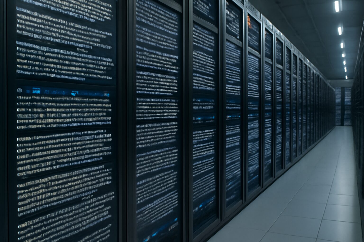 سيرفرات ضخمة تحاكي تدفقًا لا ينتهي من النصوص في الزمن الحقيقي