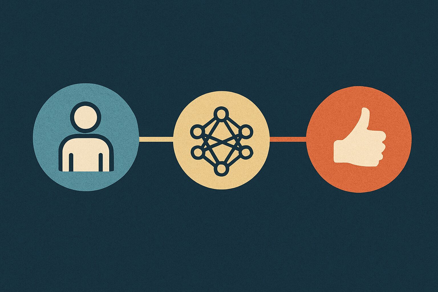 “مخطط رقمي يربط بين بيانات المستخدم ومسارات الرغبة والتوصية”