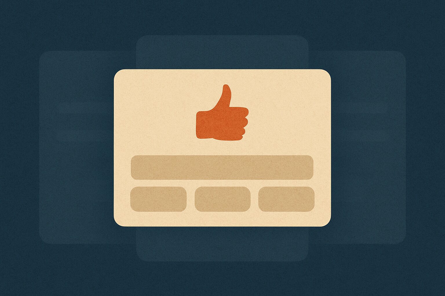 “واجهة توصيات تعرض خيارات محدودة مع تلاشي البدائل في الخلفية”