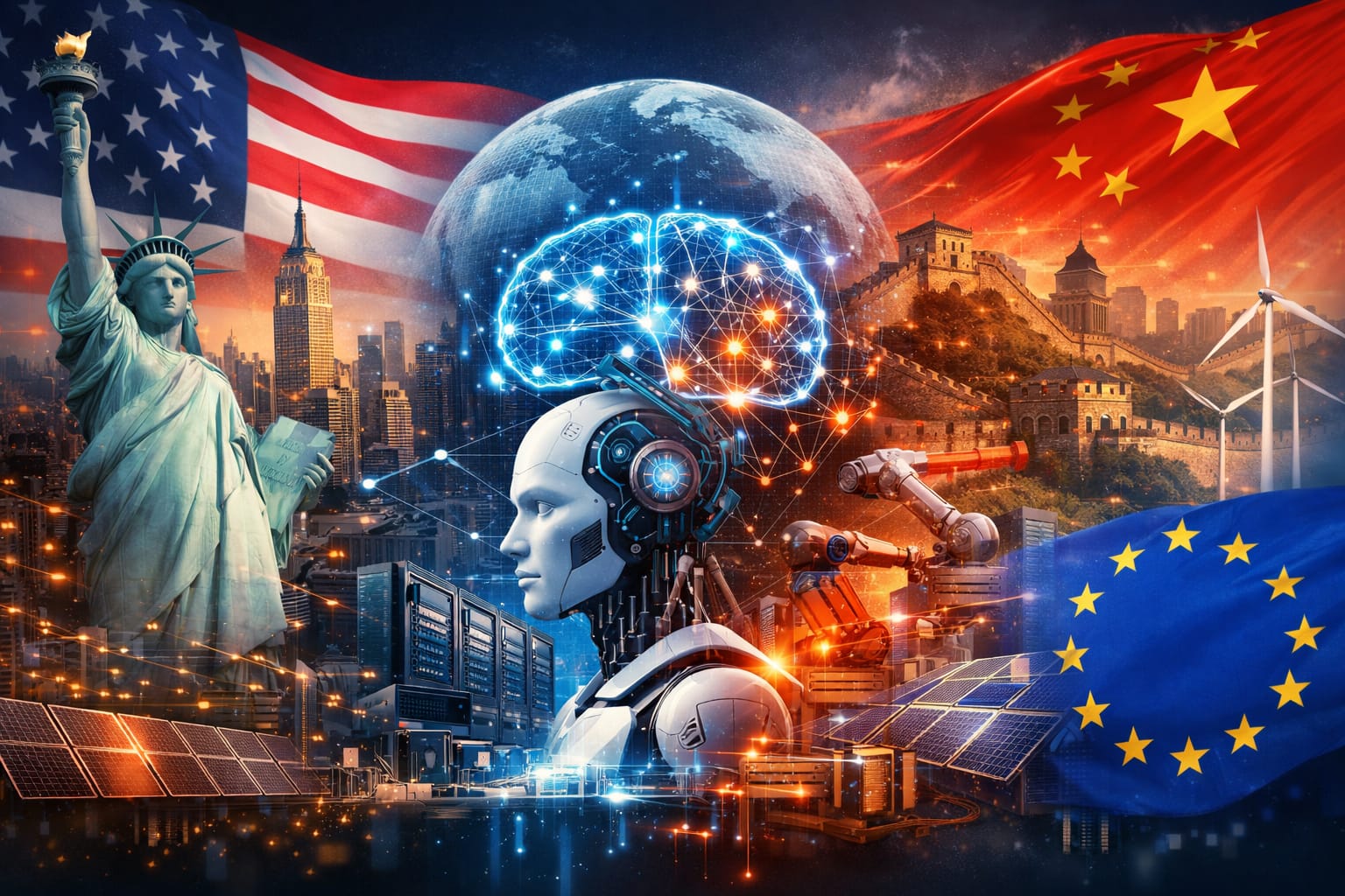 “أميركا” تحسم الصدارة في الذكاء الاصطناعي وأوروبا تتقدم على “الصين” بفارق محدود