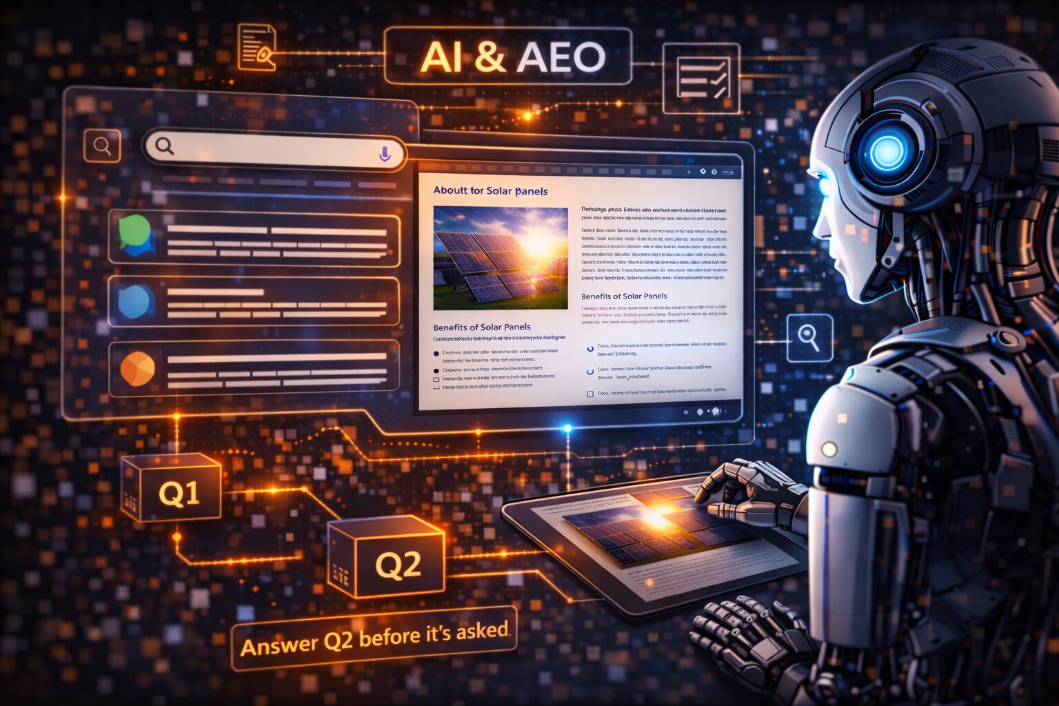 الذكاء الاصطناعي و”AEO”.. كيف تبني صفحة تُجيب قبل أن يسأل القارئ السؤال الثاني؟