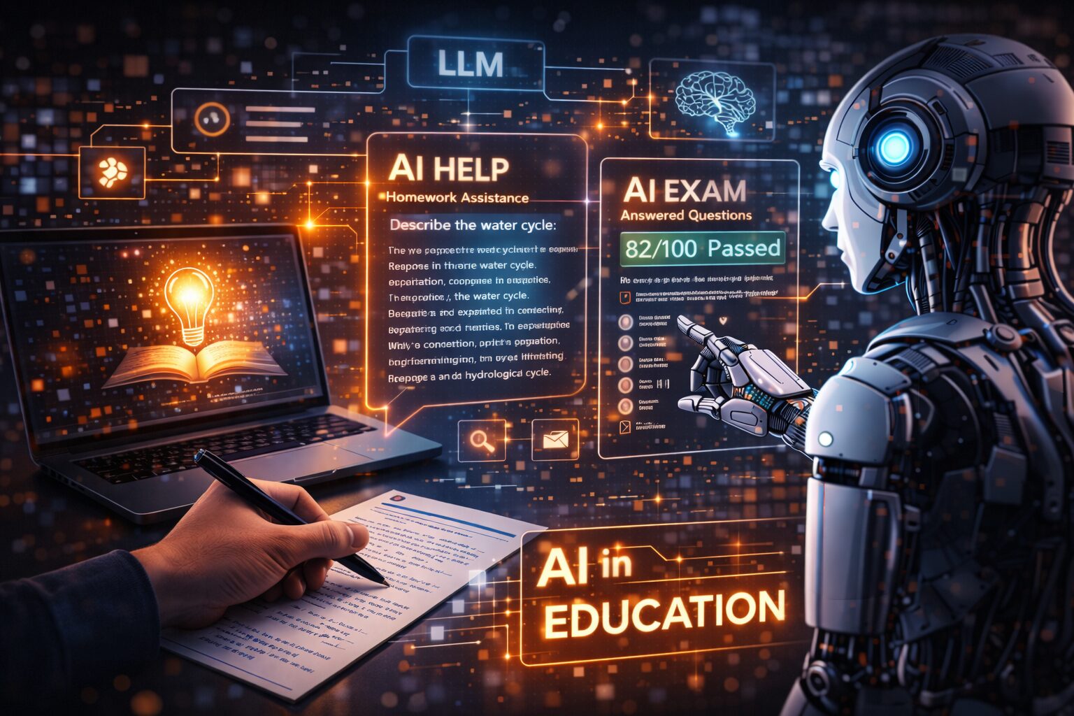 الذكاء الاصطناعي و”AI in Education”.. تعليم بوجود “LLM”: كيف يتغير الواجب والامتحان؟