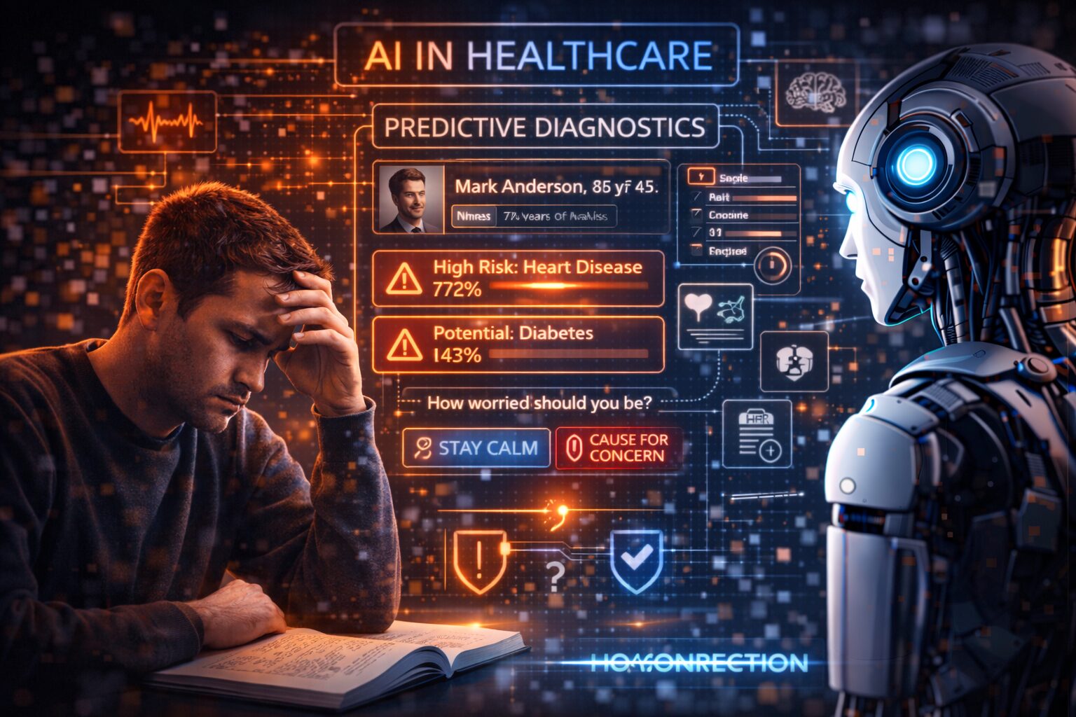 الذكاء الاصطناعي و”AI in Healthcare”.. تشخيص تنبؤي: متى يصنع القلق بدل الطمأنينة؟