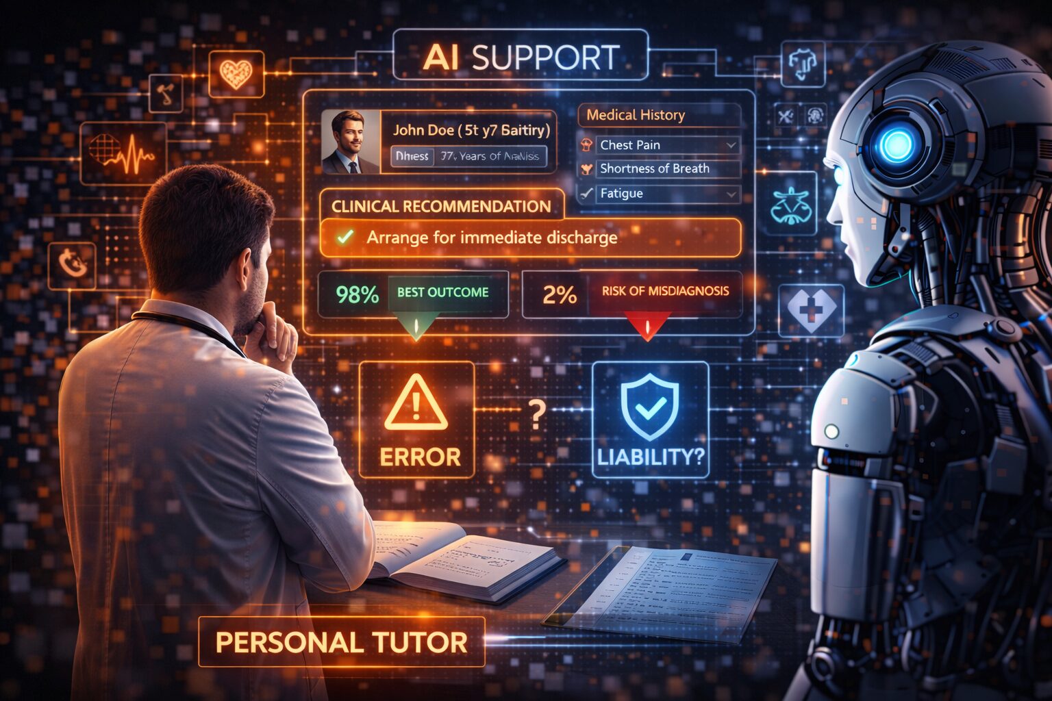 الذكاء الاصطناعي و”Clinical Decision Support”.. دعم القرار الطبي: من يتحمل خطأ التوصية؟
