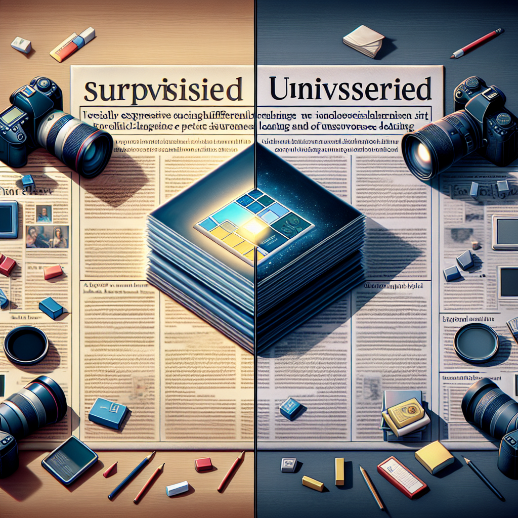 الفرق بين Supervised Learning و Unsupervised Learning