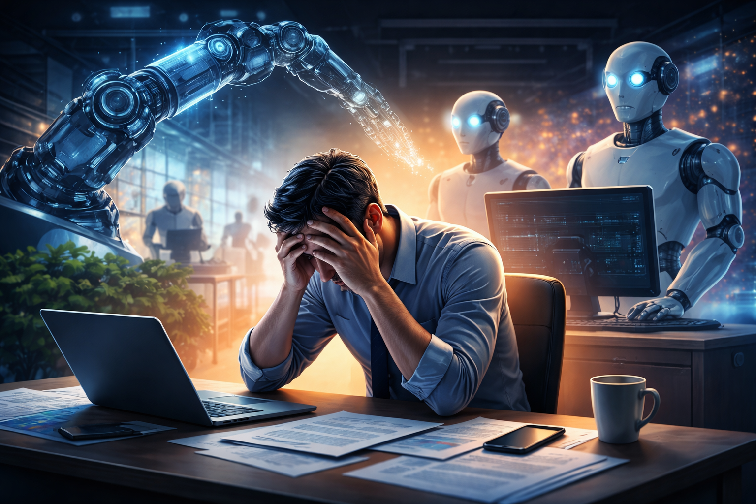 “AIRD”.. اضطراب نفسي جديد يعكس مخاوف فقدان الوظائف بسبب الذكاء الاصطناعي