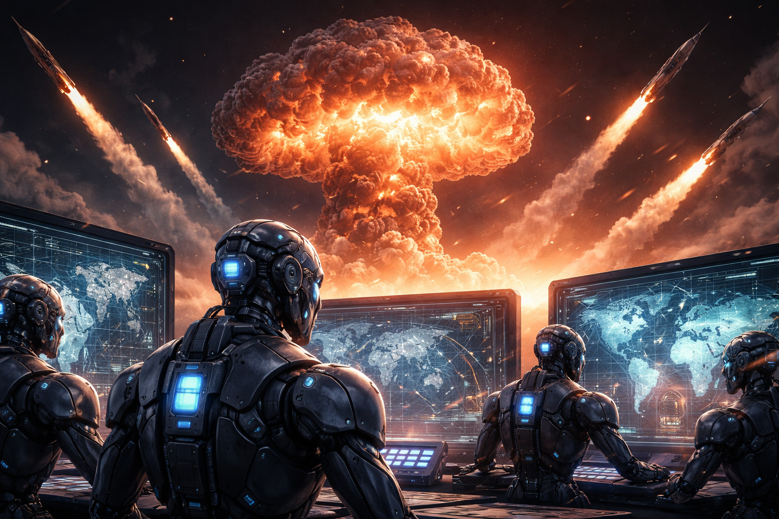 دراسة تكشف ميل نماذج الذكاء الاصطناعي للتصعيد النووي في محاكاة الحروب