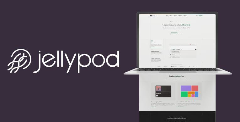 “Jellypod” أداة متقدمة لإنتاج البودكاست تلقائيًا دون تسجيل صوتي باستخدام الذكاء الاصطناعي
