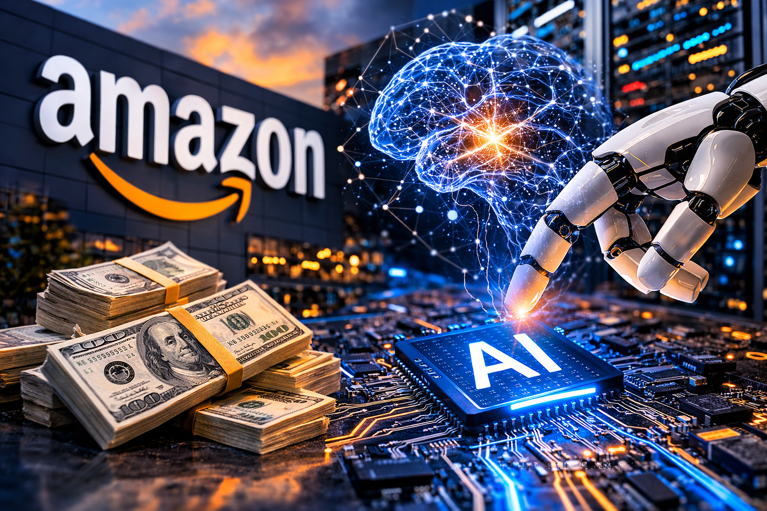 “أمازون” تتجه لاقتراض ضخم لتمويل سباق الذكاء الاصطناعي