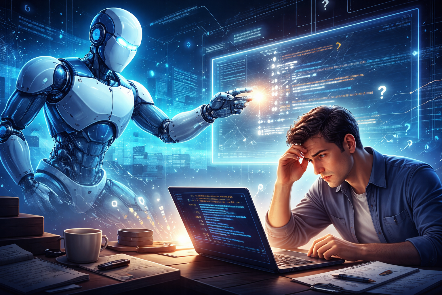 باحثون يحذّرون من تفويض التعلّم للذكاء الاصطناعي بشكل كامل