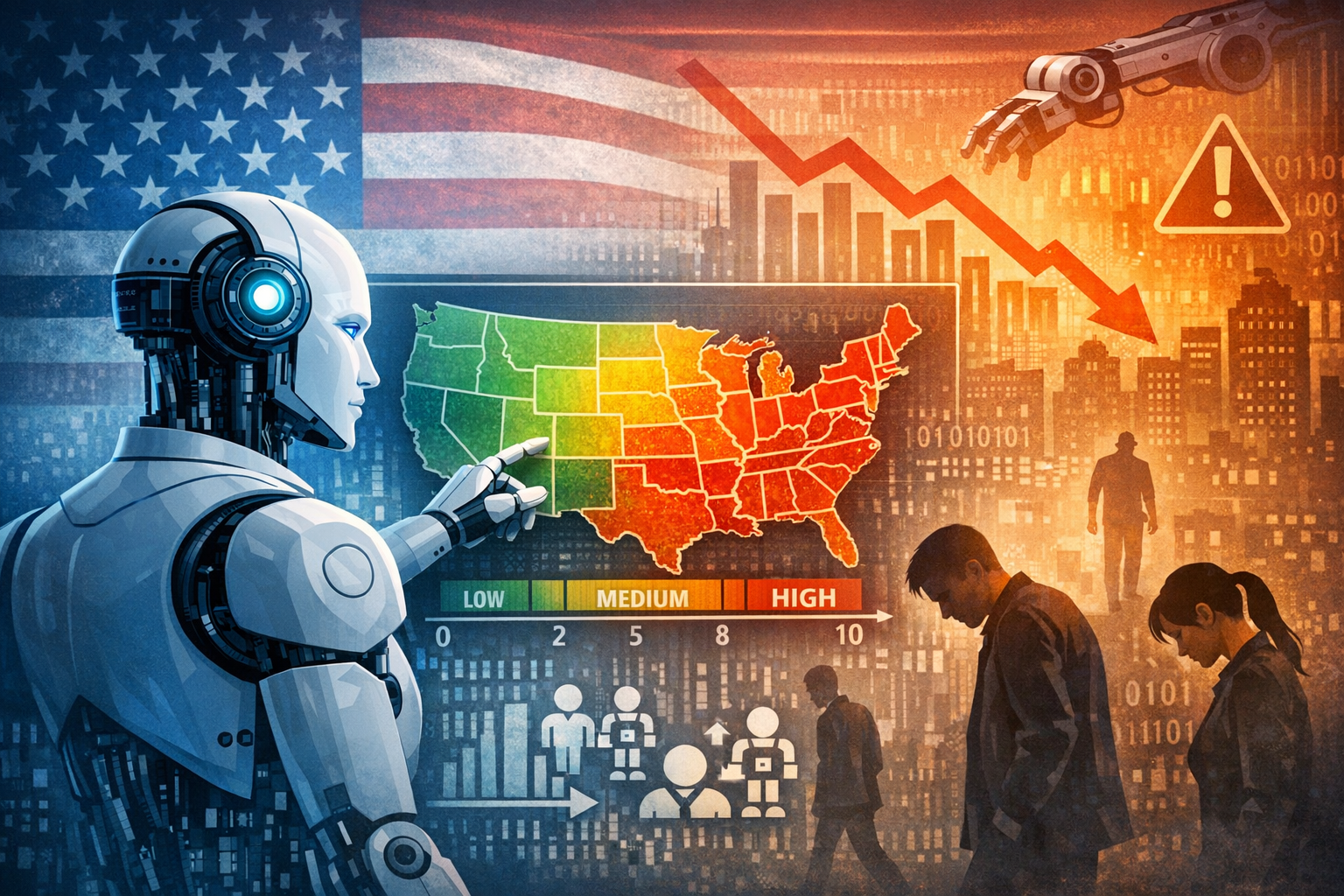 جدل واسع بعد تقييم رقمي لمخاطر الذكاء الاصطناعي على سوق العمل الأميركي