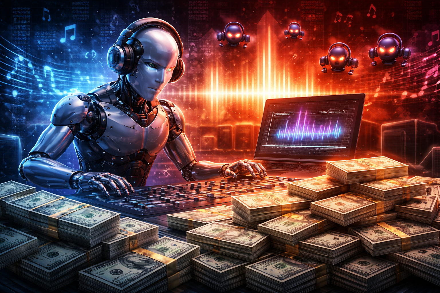 أميركي يعترف بالاحتيال عبر موسيقى مولدة بالذكاء الاصطناعي