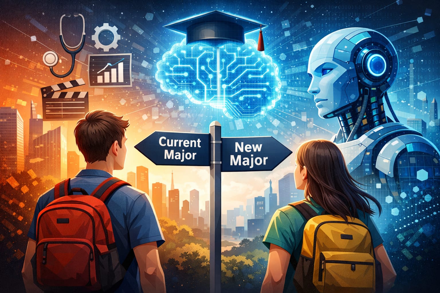 الذكاء الاصطناعي يدفع 47% من طلاب الجامعات لإعادة التفكير في تخصصاتهم