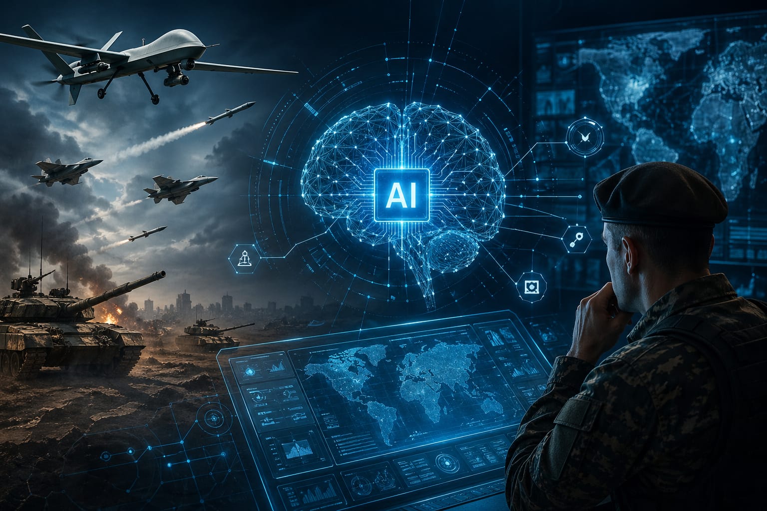 كيف يغيّر الذكاء الاصطناعي مستقبل الحروب؟ الخوارزميات تنافس الجنرالات على القرار العسكري