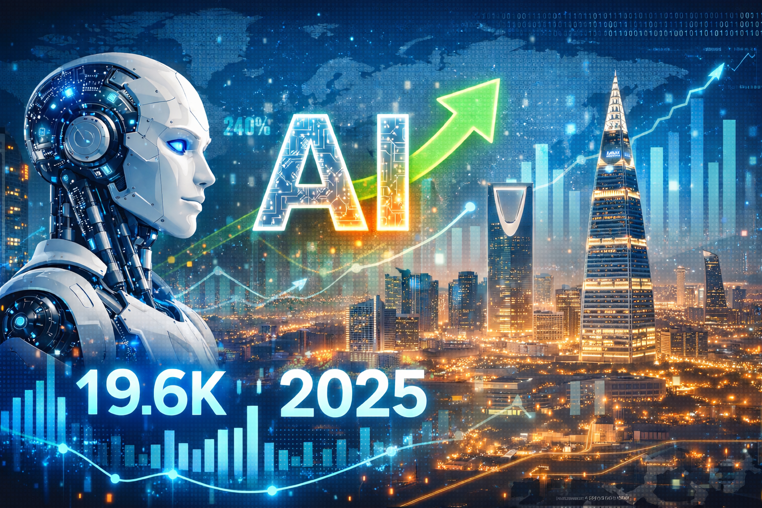 نمو قياسي في سجلات الذكاء الاصطناعي بالسعودية يعزز الاقتصاد الرقمي