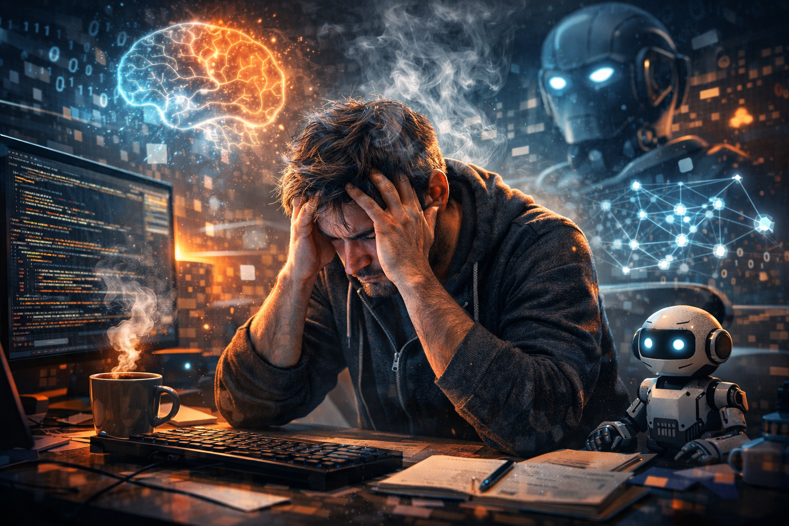 الإرهاق الذهني يهدد مطوّري الذكاء الاصطناعي مع تصاعد ضغوط العمل