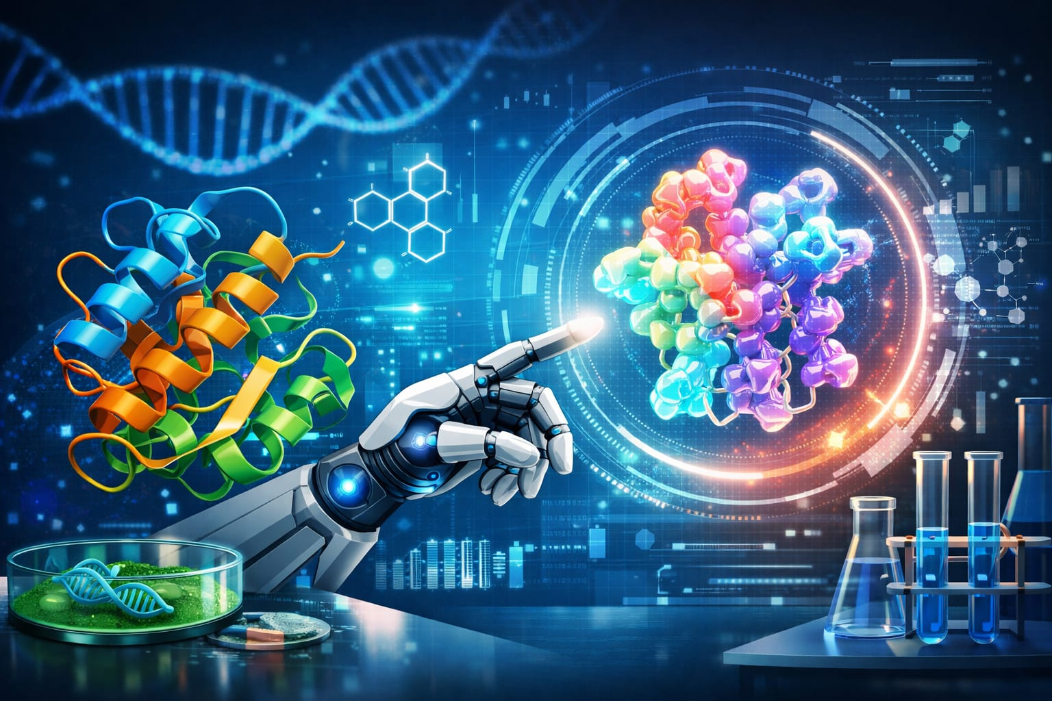 الذكاء الاصطناعي يقود ثورة تصميم البروتينات ويُسرّع ابتكار الأدوية