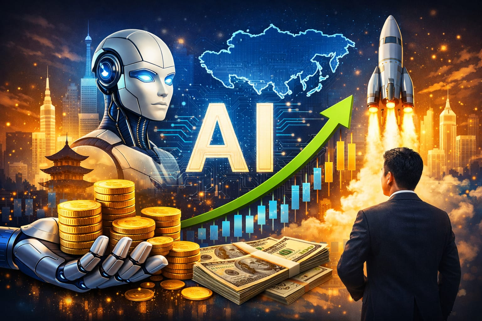 اندفاع استثماري ضخم من أثرياء آسيا نحو الذكاء الاصطناعي رغم المخاطر