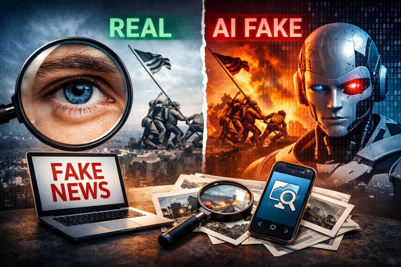 تقارير حديثة تحذر من صعوبة اكتشاف الأخبار المصنّعة بالذكاء الاصطناعي