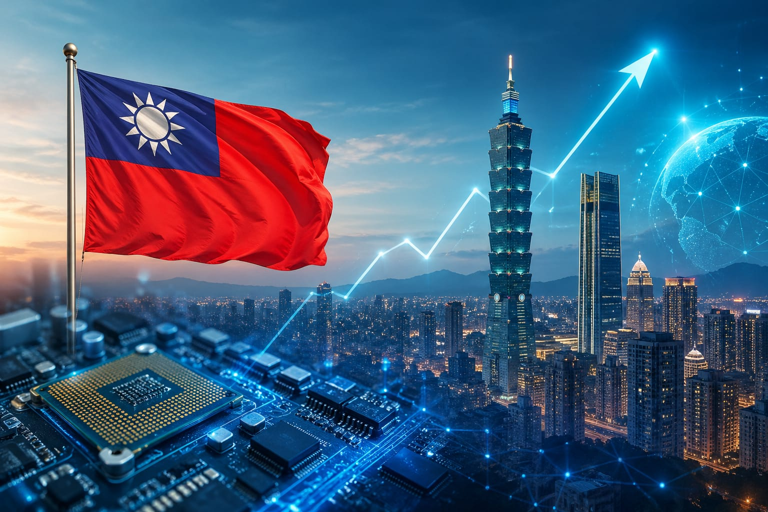 اقتصاد “تايوان” يقفز لأعلى وتيرة نمو منذ عقود بفضل طفرة الذكاء الاصطناعي