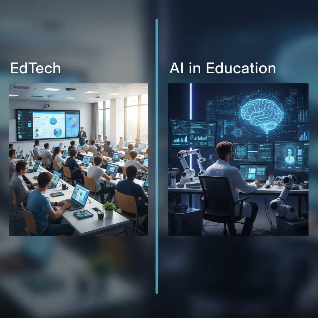 الفرق بين “EdTech” و”AI in Education”