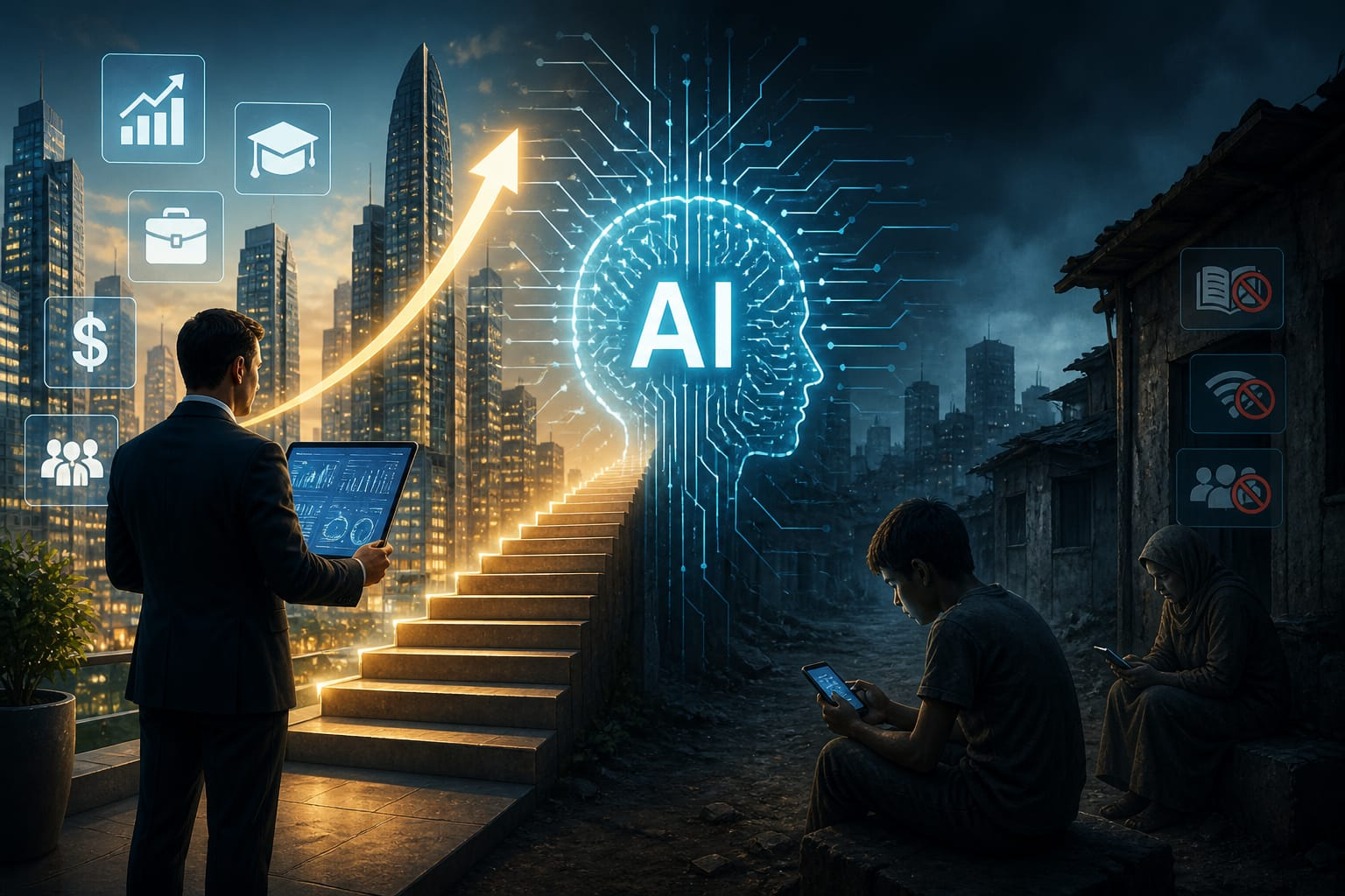 دراسة حديثة: الذكاء الاصطناعي يمنح الأثرياء أفضلية رقمية ويهدد بتوسيع الفجوة الاجتماعية